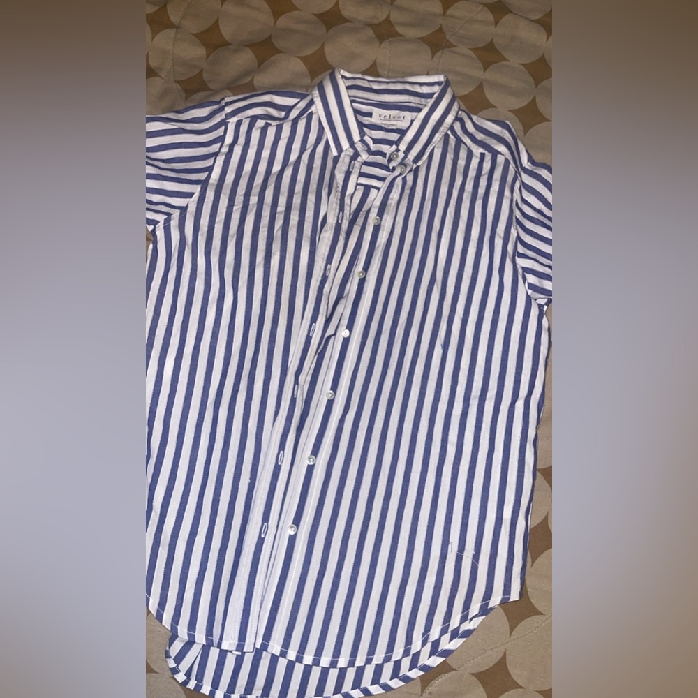 Velvet button down shirt ( women’s )